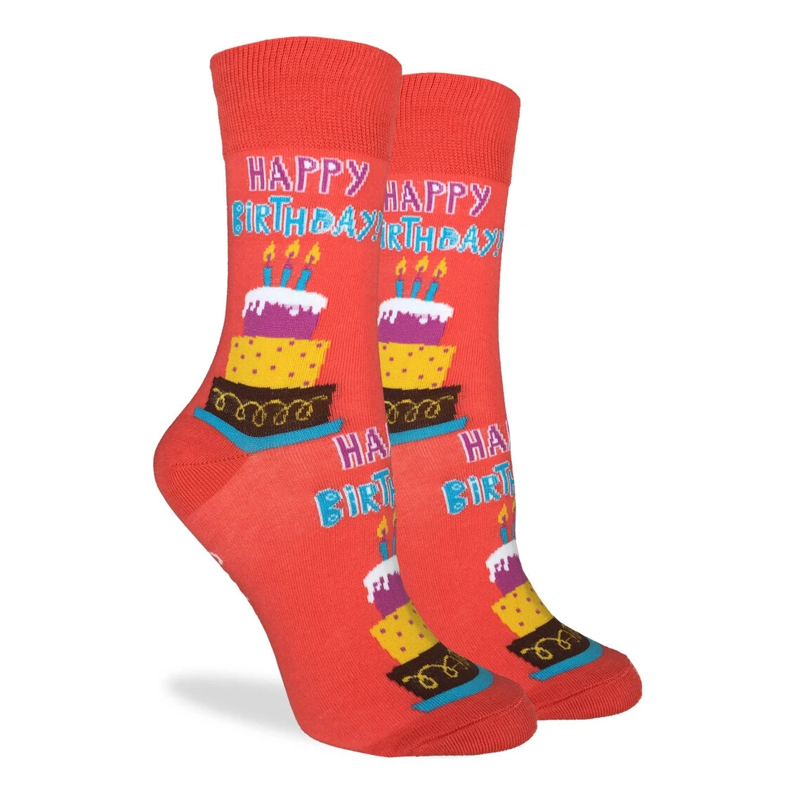 Feliz Cumpleaños Celebración Mujer Crew Calcetines-Zapato Talla 5-9 Buena Suerte Moda