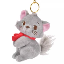 2025 Authentic Disney Berlioz Cat Plush Keychain Doll Shanghai Disneyland