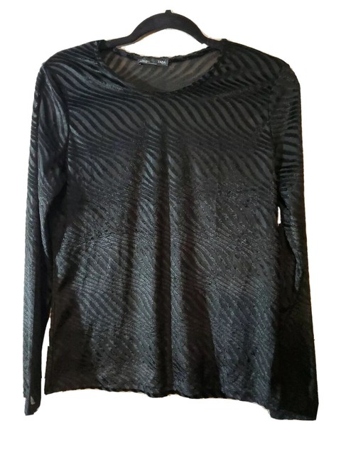 zara sheer shirt