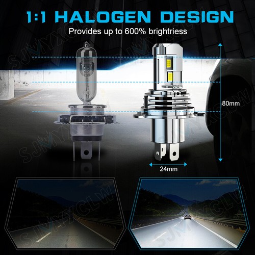 For Toyota 4Runner 1996-2002 LED Headlight Kit H4 9003 6000K High/Low Beam Bulbs - Picture 8 of 12
