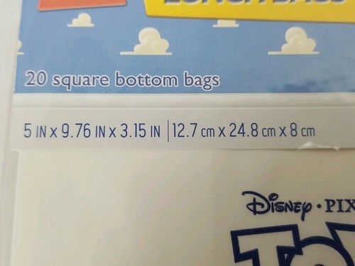 Toy Story Disney Pixar Lunch Party Loot Treat Bags Pack Of 20 - Picture 6 of 6