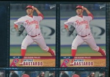 Lot (2) 2009 Multi-Ad #30 Antonio Bastardo Reading Phillies (CJ34) SWSW6