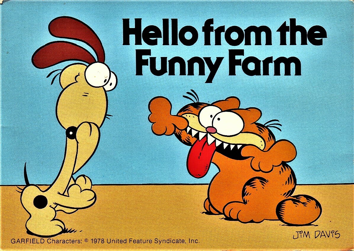 【当時物】 1978年 ガーフィールド 4コマコミック6冊 その他 ヴィンテージ Vintage PostCard Garfield Funny Farm C:1978 Cartoon 4X6 UnPosted