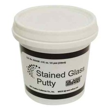 Glass Pro Stained Glass Lead Cement Putty Black 1/2 PINT 1 LB Ready to Use