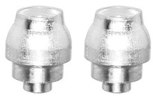 2 ALTALINE ALLOY UNIVERSAL BICYCLE BRAKE CABLE END BUTTON SILVER FRONT/REAR.