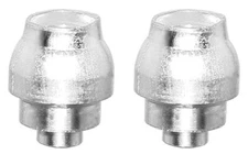 2 ALTALINE ALLOY UNIVERSAL BICYCLE BRAKE CABLE END BUTTON SILVER FRONT/REAR.