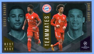 Topps Best of the Best Champions League 2020/21 #143 GNABRY - SANE Teammates