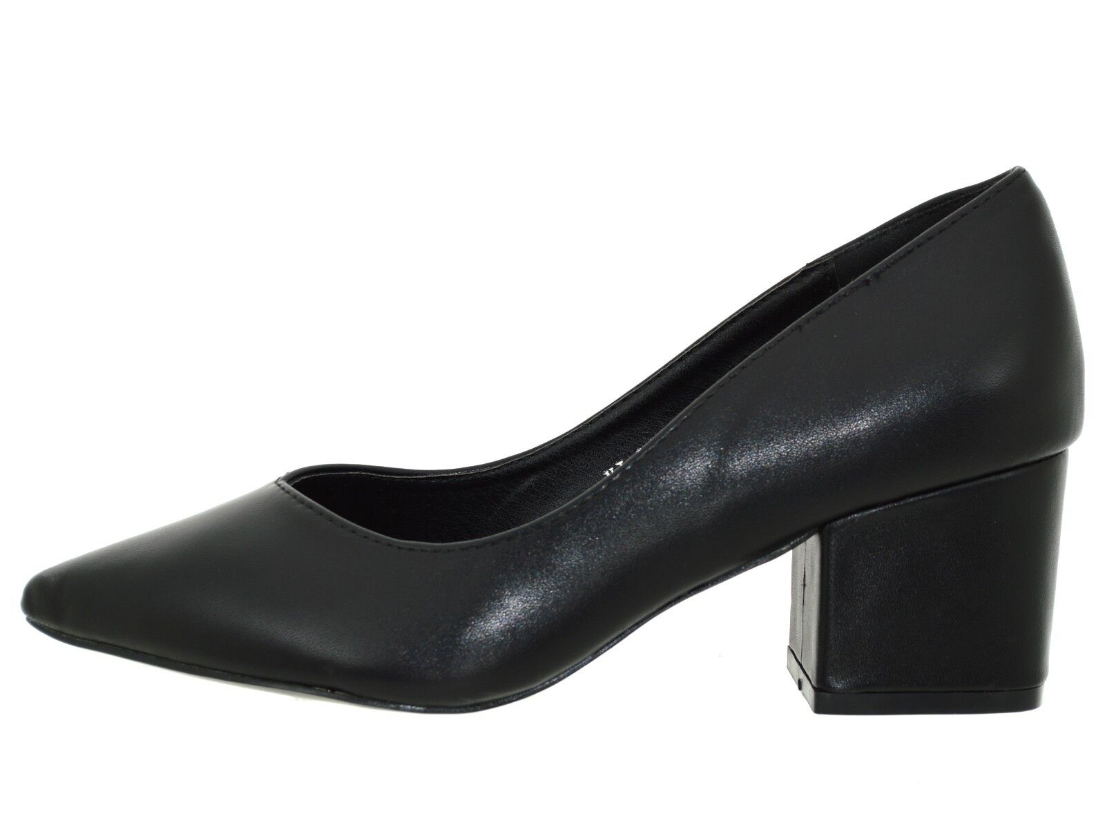 Scarpe donna Decolletè nere tacco basso decolte eleganti a punta senza  plateau | eBay
