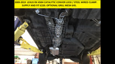 EXHAUST CATALYTIC CONVERTER GUARD CLAMP LOCK ANTI THEFT CAT LEXUS RX450H GS450H