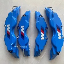 For BMW Car Disc Brake Caliper Covers M Performance Front &Rear 4PCS/Set Blue