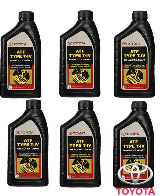 Set of 6 Automatic Transmission Fluid Oil Genuine For Toyota Lexus