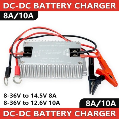 DC-DC 8-36V to 12.6V/14.5V Buck-Boost Converter 8A/10A Lithium Battery Charger