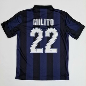 INTER MILAN HOME FOOTBALL SHIRT 2013 2014 MILITO ITALY ...