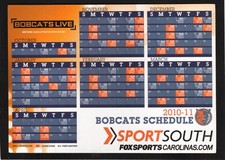 2010-11 Charlotte Bobcats Schedule SportSouth