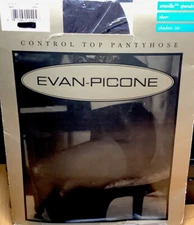 EVAN-PICONE Café Brown SILKY SHEER Control Top Pantyhose SIZE Small