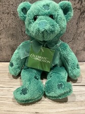 Dan Dee Green shamrock plush teddy bear St. Patrick s Day