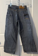 Vintage Y2K Fubu Jeans Kids Youth Size 7 The Fubu Collection Denim