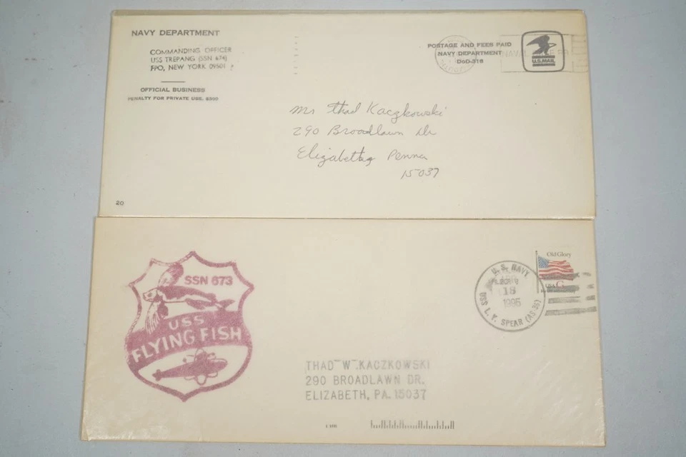 US 1960s-1990s COLLECTION OF 400 + NUCLEAR SUBMARINE COVERS - Image 4 of 4
