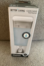 Better Living 72150 Clear Choice 1 Clear White ABS Plastic Lotion/Soap Dispenser