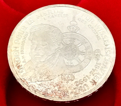 1992-D GERMANY, KUNSTE, 10 MARK SILVER COIN