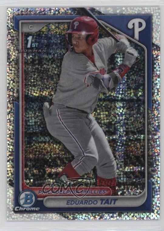 2024 Bowman Chrome Prospects Speckle Refractor 3/299 Eduardo Tait #BCP-164 v7c