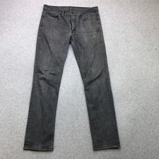 Levi's 511 Jeans Men's 34x32 Grey Slim Fit Straight Leg Dark Wash Workwear Denim