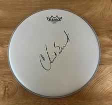 * CHAD SMITH * signed 14" REMO drumhead * RED HOT CHILI PEPPERS *