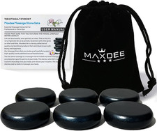 Massage Stones Essential Hot Stones for Massage, 6 Medium Hot Stones Massage Kit