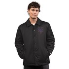 Men's-Starter Black New York Mets Full-Snap Coaches Jacket