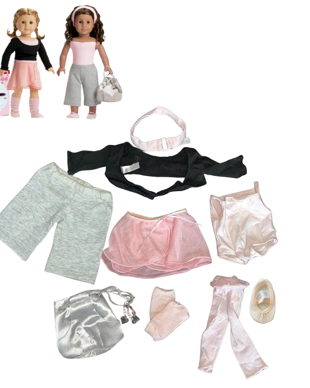 American Girl Doll Retired Two-in-One Ballerina Set w/ Bag &