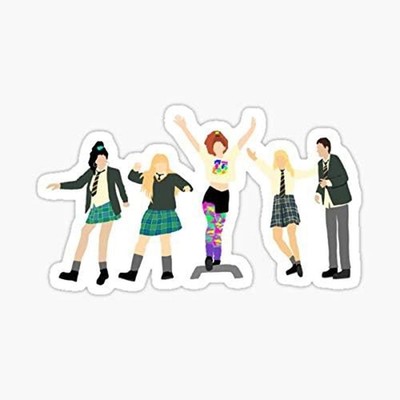 5'' Derry Girls Step Dancing With Orla Vinyl Bumper Sticker 