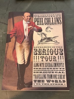 Phil Collins 1990 Serious Tour Programme Excellent Condition Free UK Post