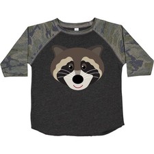 Inktastic Raccoon Animal Face Toddler T-Shirt Animals Forest Cute Mascot Funny