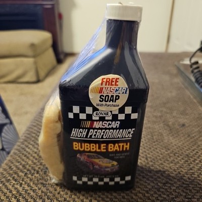 New- Sealed- Nascar High Performance -15 oz Bubble Bath with Soap Car 1990's