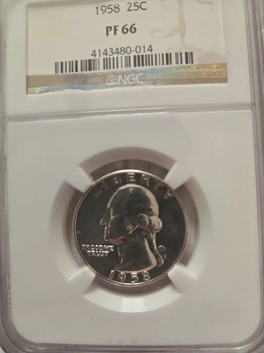 1958 Washington Quarter NGC PF66 Beautiful Coin!
