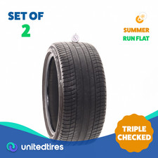 Set Of 2 Used 27535r19 Michelin Primacy 3 Zp Moe 100y - 5.532 Set Of 2 Used 27535r19 Michelin Primacy 3 Zp Moe 100y - 5.532