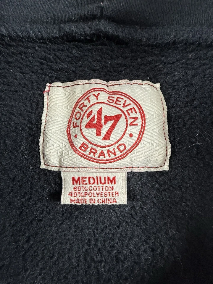 St Louis Cardinals MLB Baseball Black '47 Full Zip Hoodie Sweatshirt - Men's M - Image 4 of 4