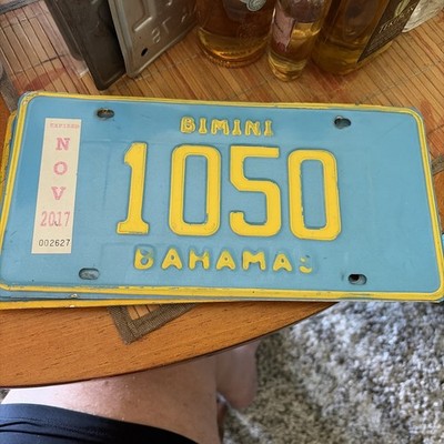 Bahamas License Plate, Bimini