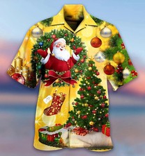Christmas Hawaiian Shirt , Santa Hawaiian All size S-5XL ES568