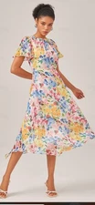 ADOR Prints Elegant Floral Dress NWT size XS