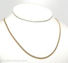 14k Solid Yellow Gold James Avery 18 Inch Curb Link Chain Necklace