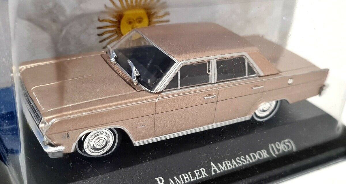 Altaya 1/43 - IKA Rambler Ambassador 1965 Gold Blister Packed Diecast Model Car