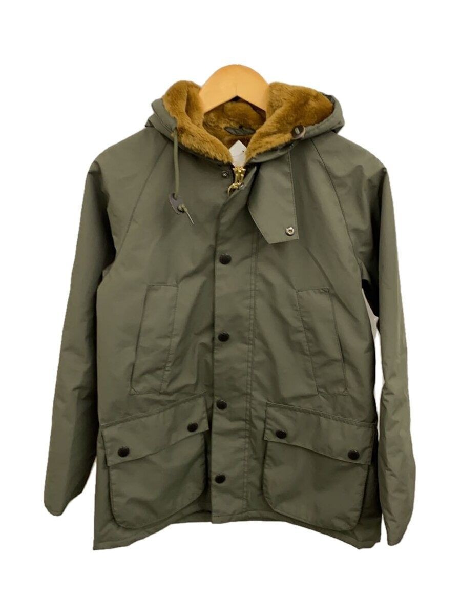 Barbour altra giacca 34 poliestere kaki 1802256 con cappuccio usata