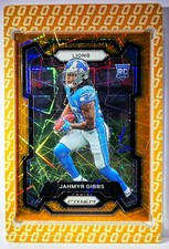 2023 Panini Prizm Jahmyr Gibbs RC SP Orange Lazer Prizm Detroit Lions Rookie
