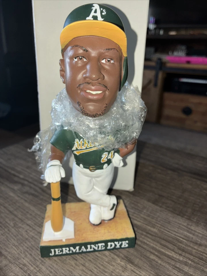 Limited Edition Collector 2002 Jermaine Dye Oakland A's Athletics Bobblehead - Image 2 of 4