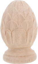 Mikikit Wooden Post Finial: Solid Stair Topper for Posts and Columns European St