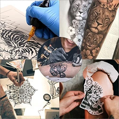 Tattoo Practice Skins 3MM - 25Pcs Thick Fake Skin & Stencil Paper Kit, 20Pcs Tat image 7
