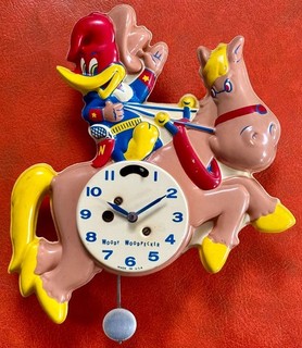 Rare Vintage 1959 Woody Woodpecker Wall Clock Untested No Key