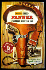 Mattel Shootin' Shell Frontier Single Holster  Cap Gun Set w/Original Box Nice 