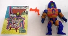 Man-E-Faces Vintage 1982 He-Man MOTU 5" Complete Figure With Mini Comic